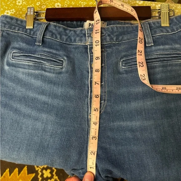 Paige Leenah Jeans Womens Size 31 Wide Leg Blue - Picture 12 of 14